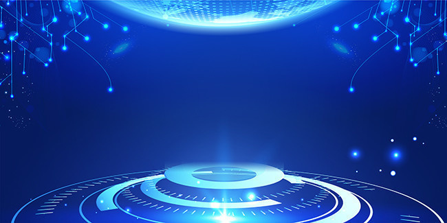 藍色科技會議背景圖片